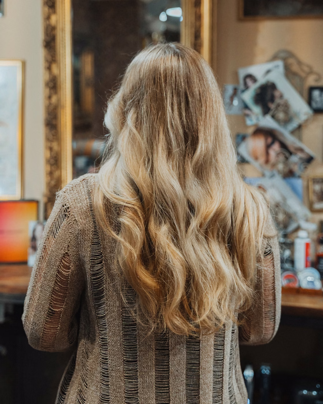 Blonde Balayage mit Glanz im Salon in Oldenburg